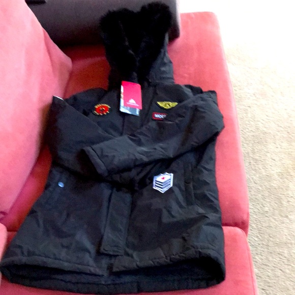 New with tags boys or girls black winter Moerdeng coat - Picture 5 of 16